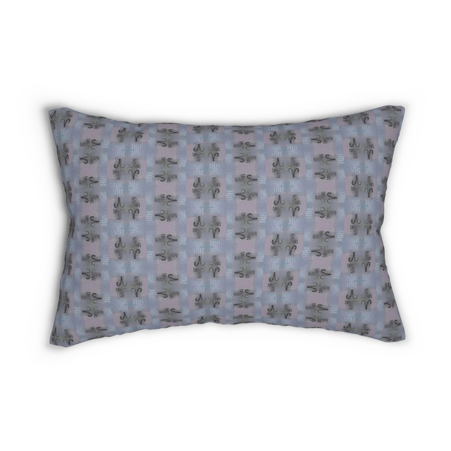 ARIES Glyph Print Lumbar Pillow