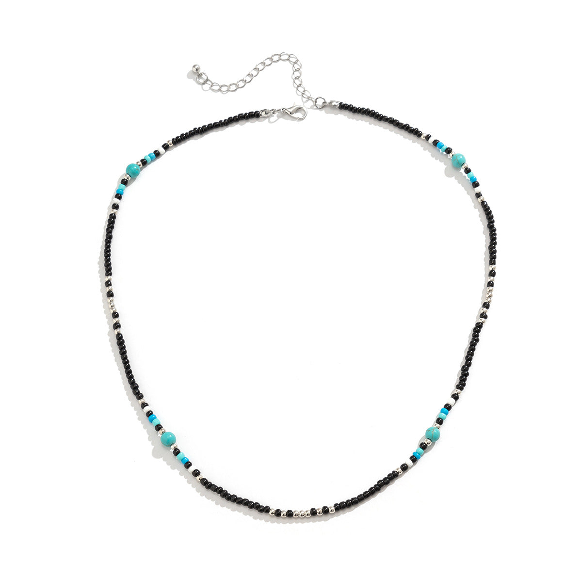 Men's Jewelry Trendy fashion stitching turquoise bohemian bead design all-match necklace