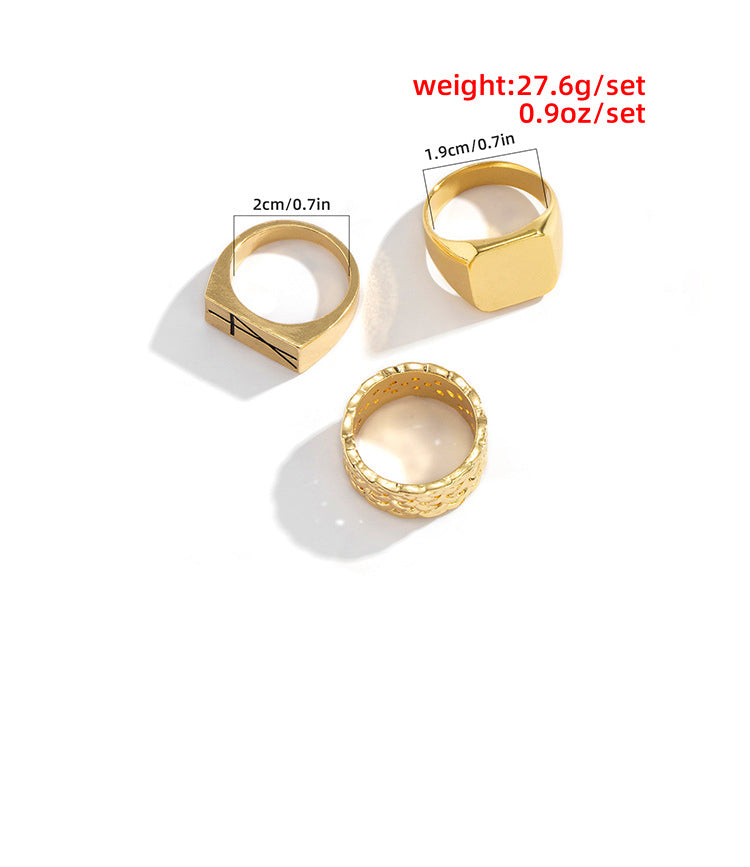 Men's Jewelry Exquisite street hip-hop style all-match ring