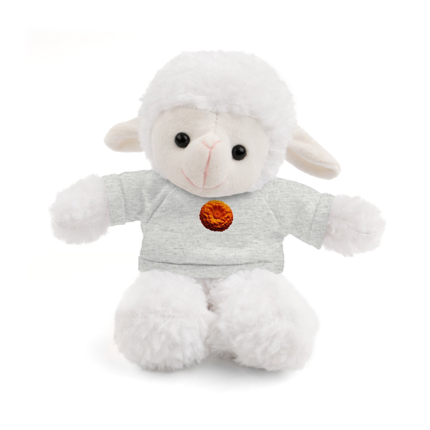 Calendar MONTH 10 October Flower “Marigold” Tee shirt detail on Animal of choice (5) to choose from - Perfect Gift for Babies and Toddlers