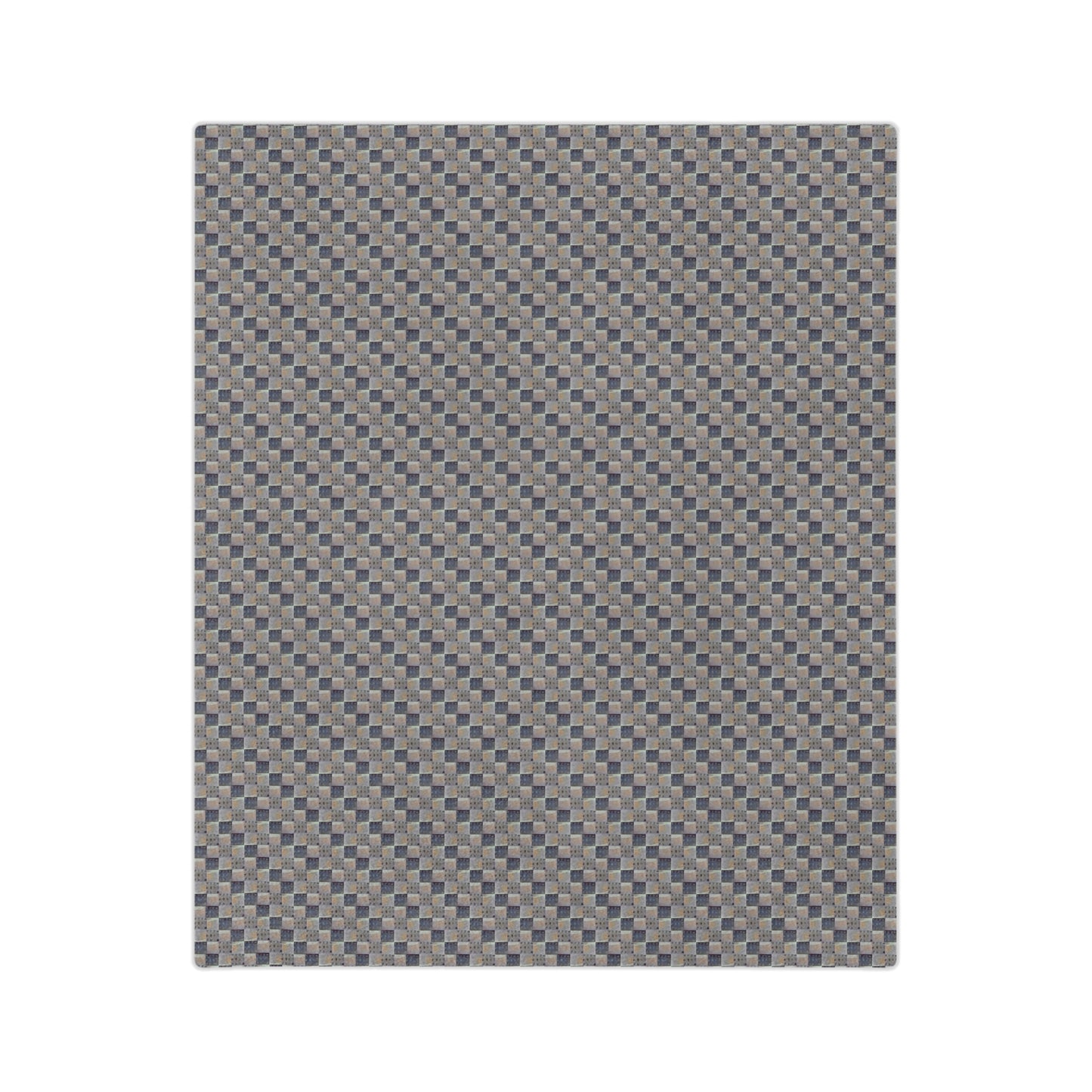XYZodiacs 12 Zodiac Signs Checkered Print Minky Velveteen Blanket