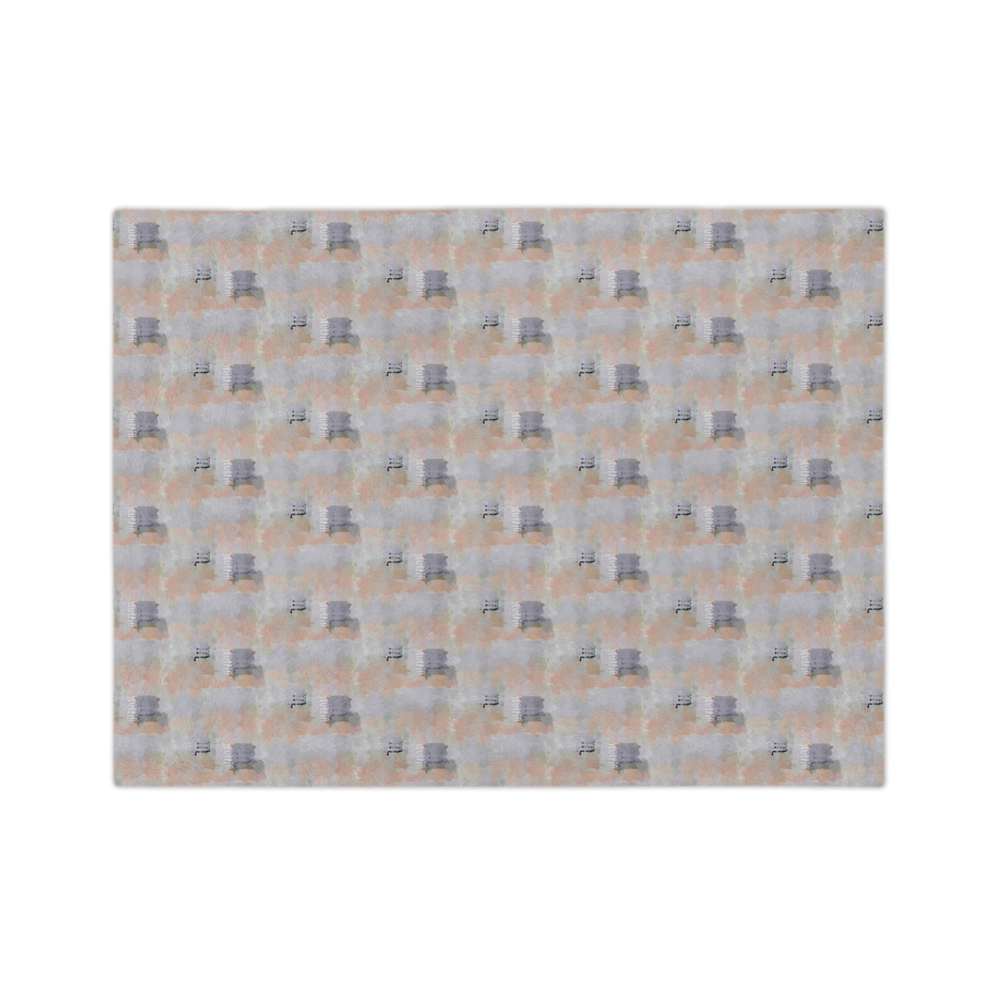 Scorpio Glyph Print Minky Velveteen Blanket