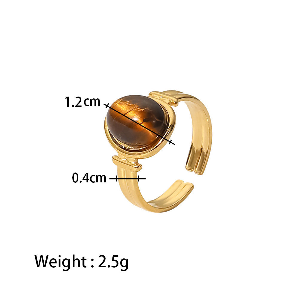 ZZZ Personality hip-hop style geometric line design opening adjustable Women's