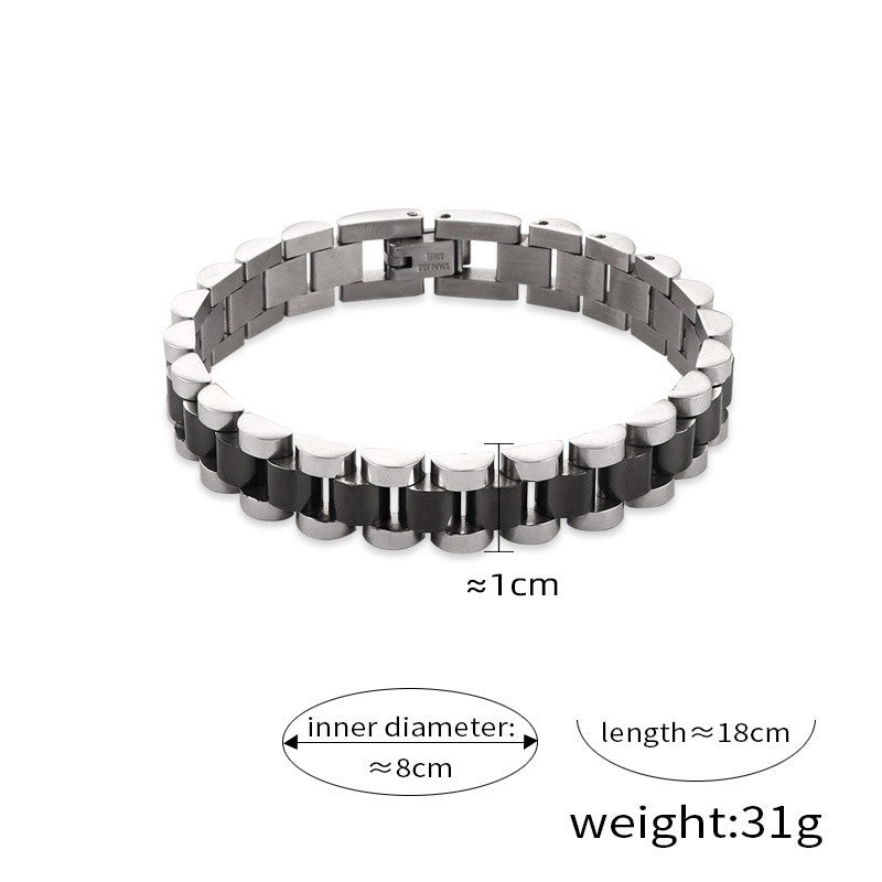Men's Jewelry 18K gold light luxury fashion thick chain design hip-hop style men's bracelet