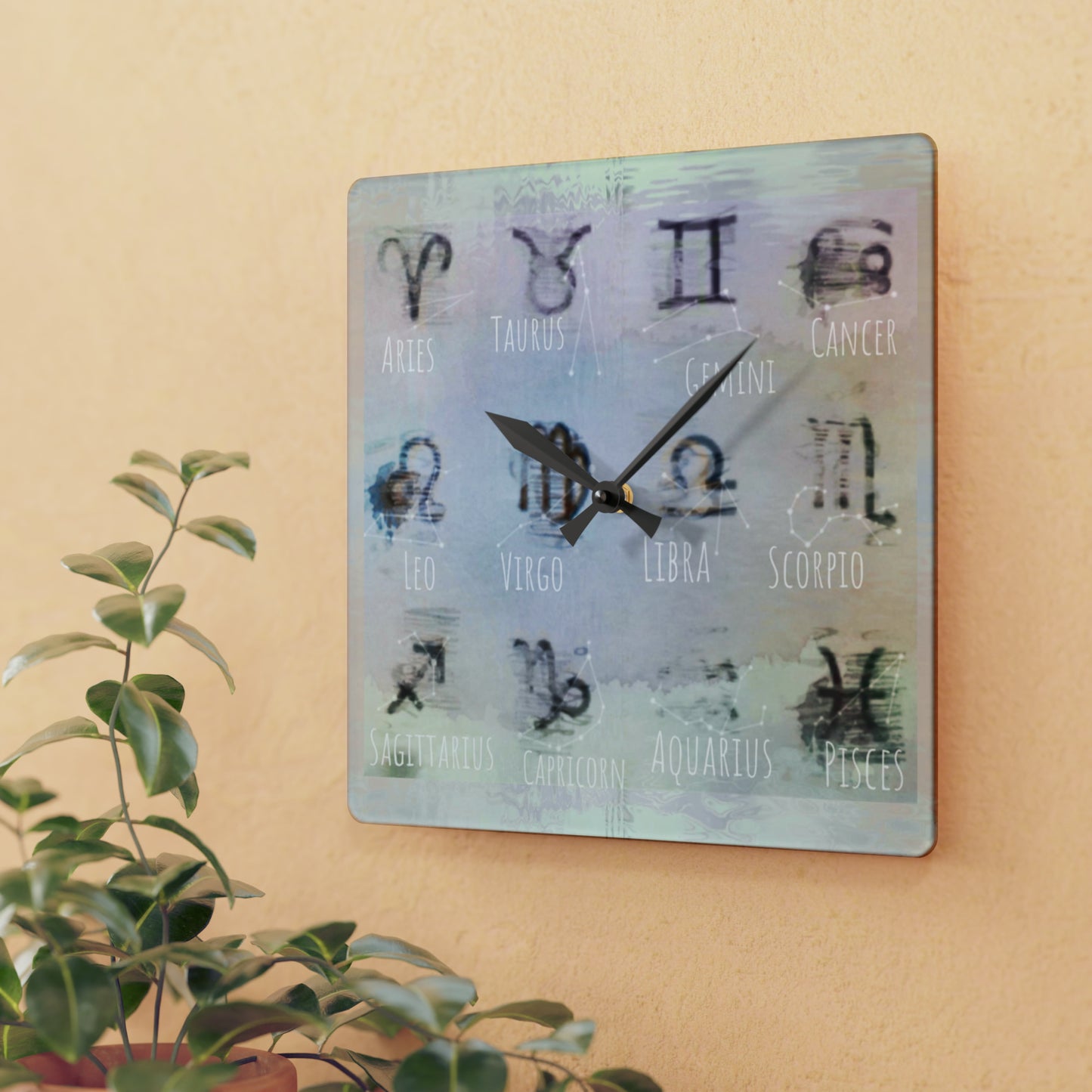 Wall Clock (12 Zodiac Signs)