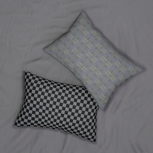 AQUARIUS Glyph Print Lumbar Pillow
