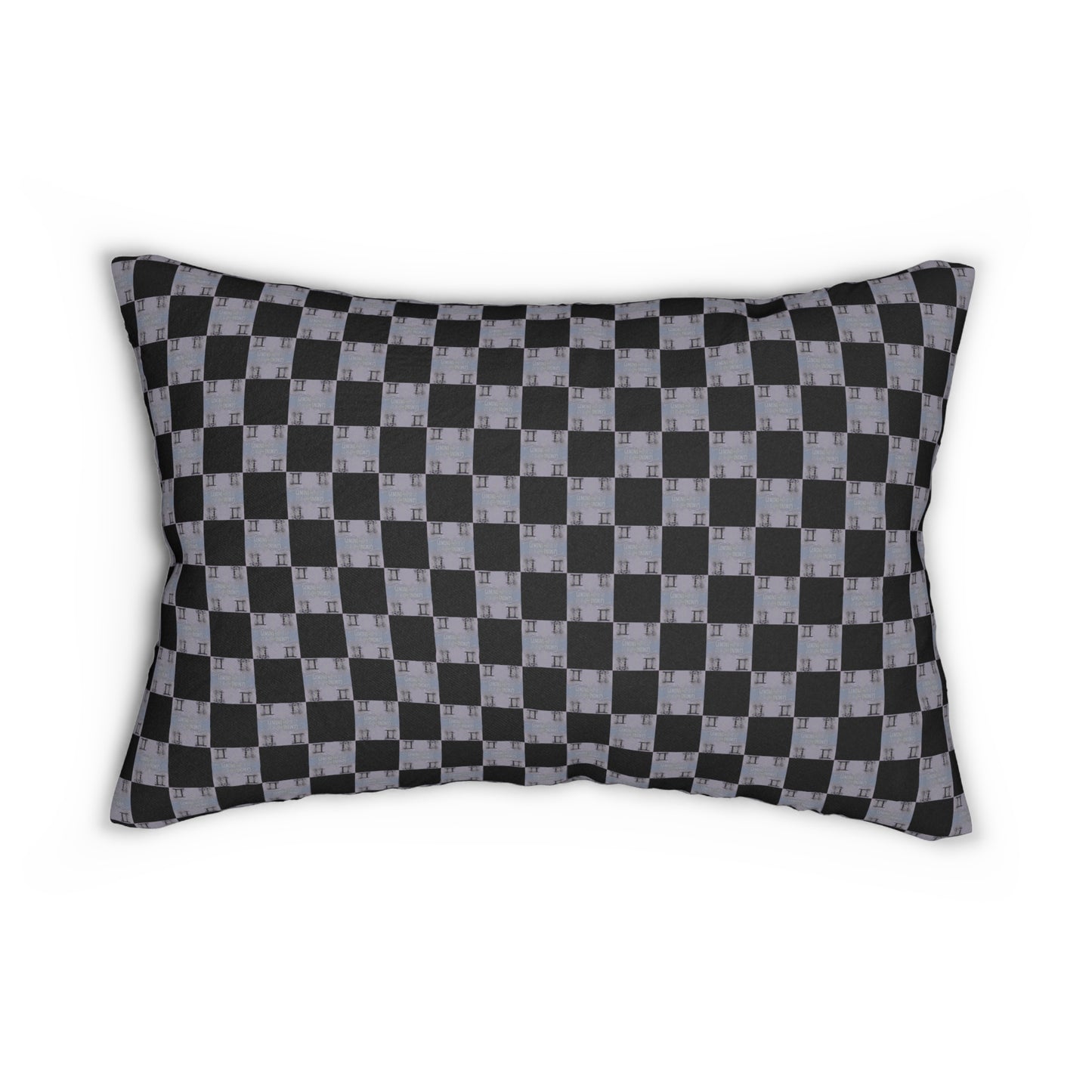 GEMINI Glyph Print Lumbar Pillow