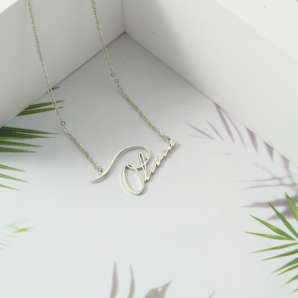 ZZZ Women's Jewelry Customizable Name | Design Noble | atmosphere light luxury wind necklace
