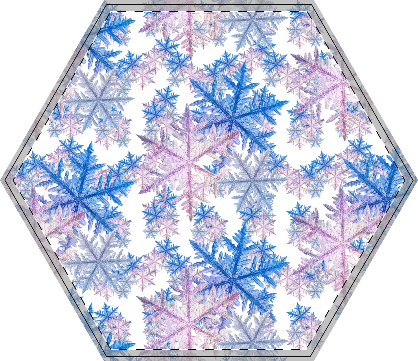 Winter WonderLand Design Collection SnowFlake Design Free-Standing Wooden Decor
