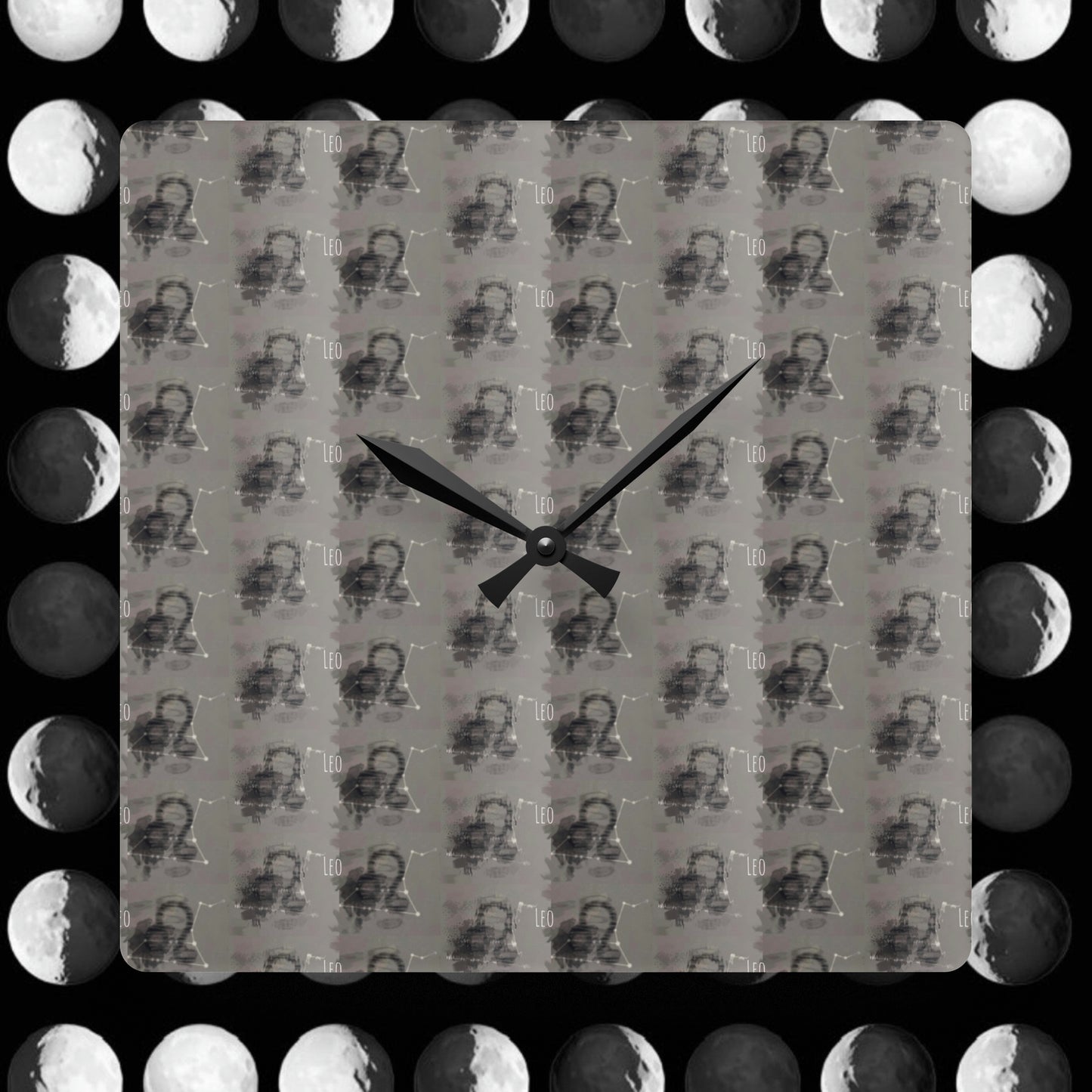 LEO Glyph Print Wall Clock (Leo)