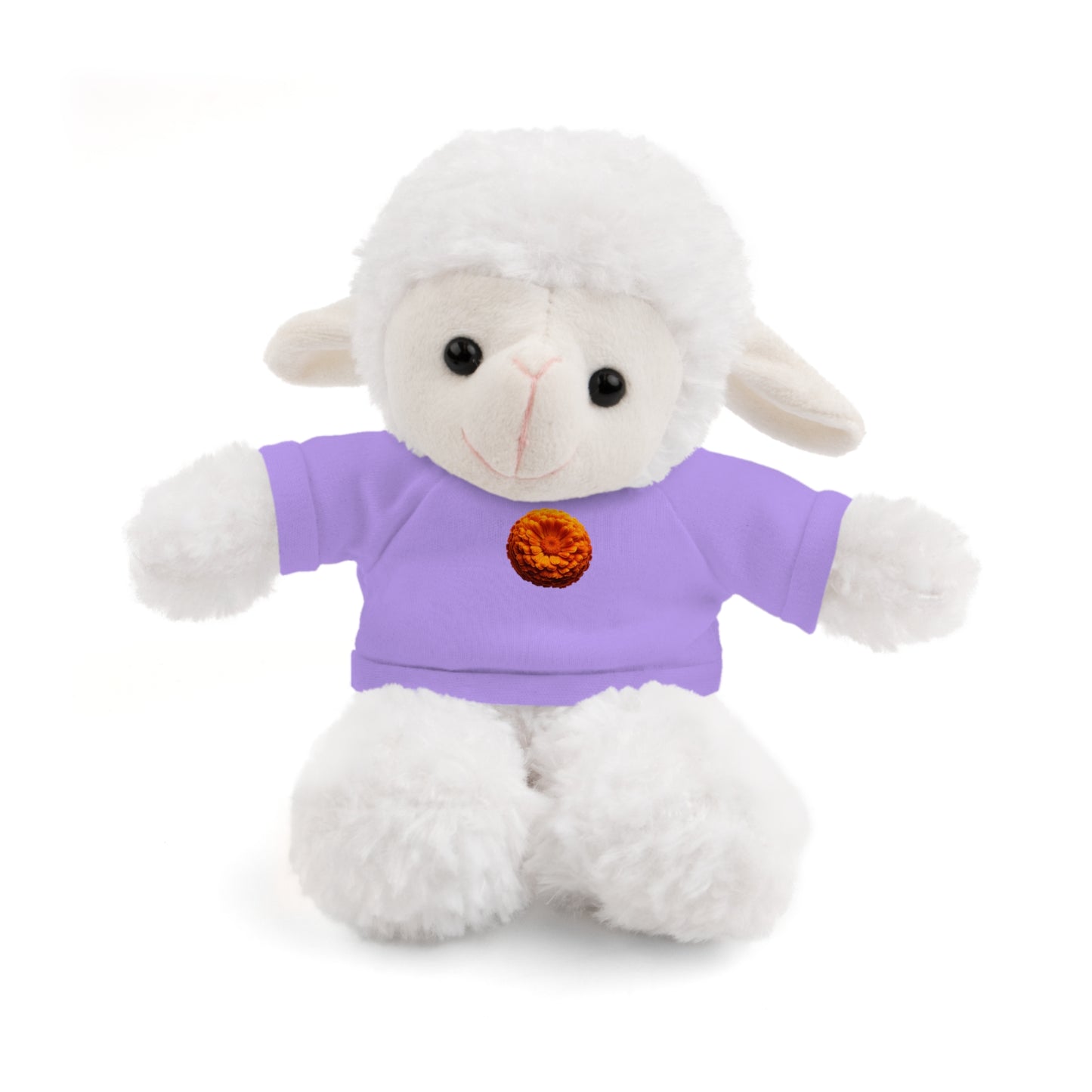 Calendar MONTH 10 October Flower “Marigold” Tee shirt detail on Animal of choice (5) to choose from - Perfect Gift for Babies and Toddlers