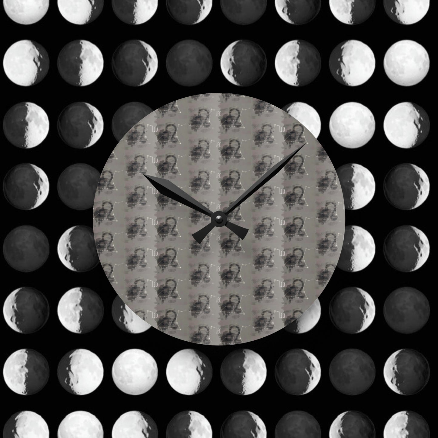 LEO Glyph Print Wall Clock (Leo)
