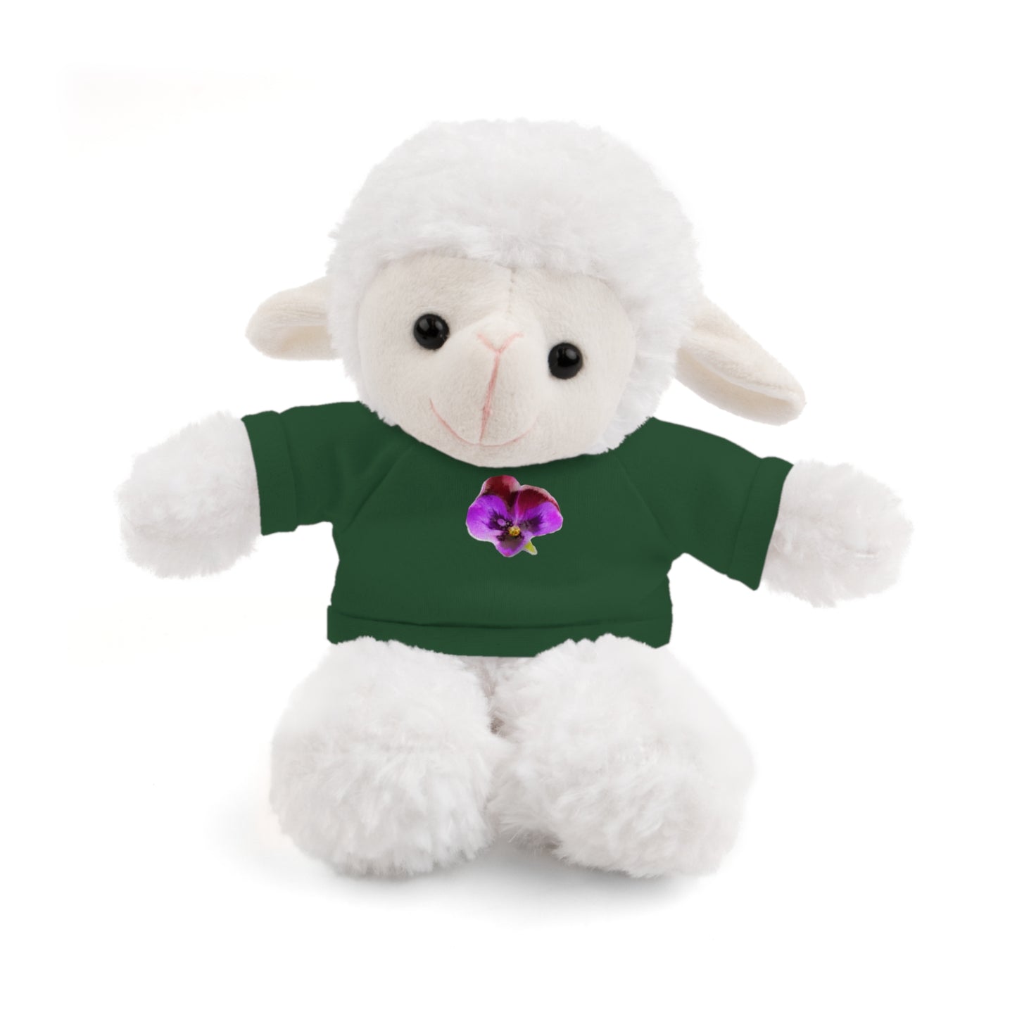 Calendar MONTH 02 February Flower “Violet” Tee shirt detail on Animal of choice (5) to choose from - Perfect Gift for Babies and Toddlers