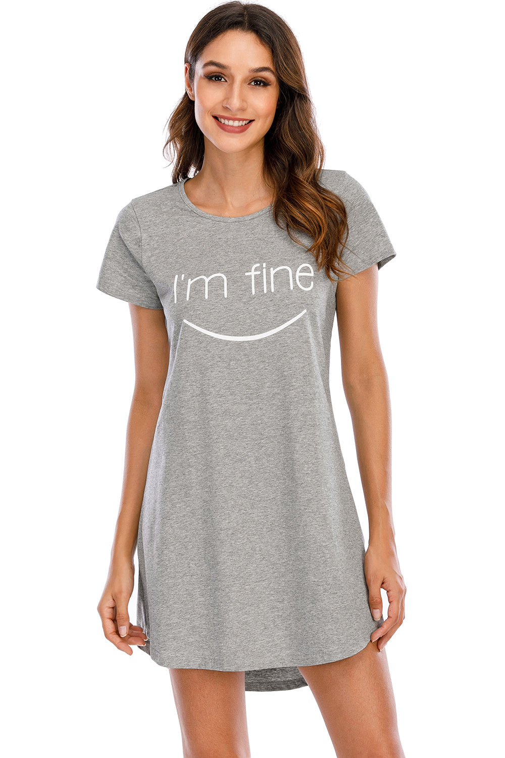Women's Lounge Dress Graphic Round Neck Short Sleeve Dress