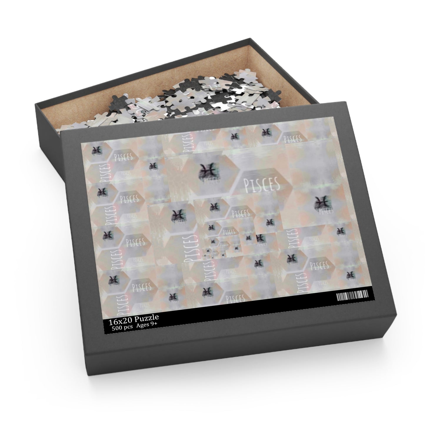 Zodiac PISCES Puzzle Optical Illusion Puzzle (120, 252, 500-Piece) Pisces Zodiac