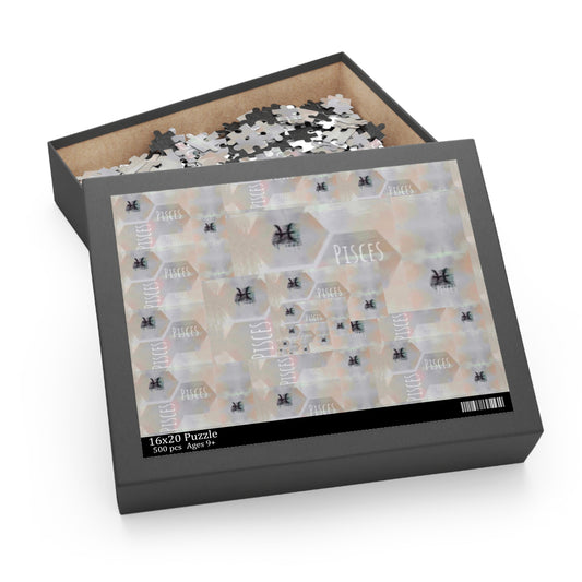 Zodiac PISCES Puzzle Optical Illusion Puzzle (120, 252, 500-Piece) Pisces Zodiac