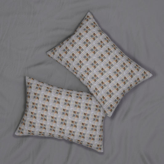 Capricorn Glyph Print Lumbar Pillow