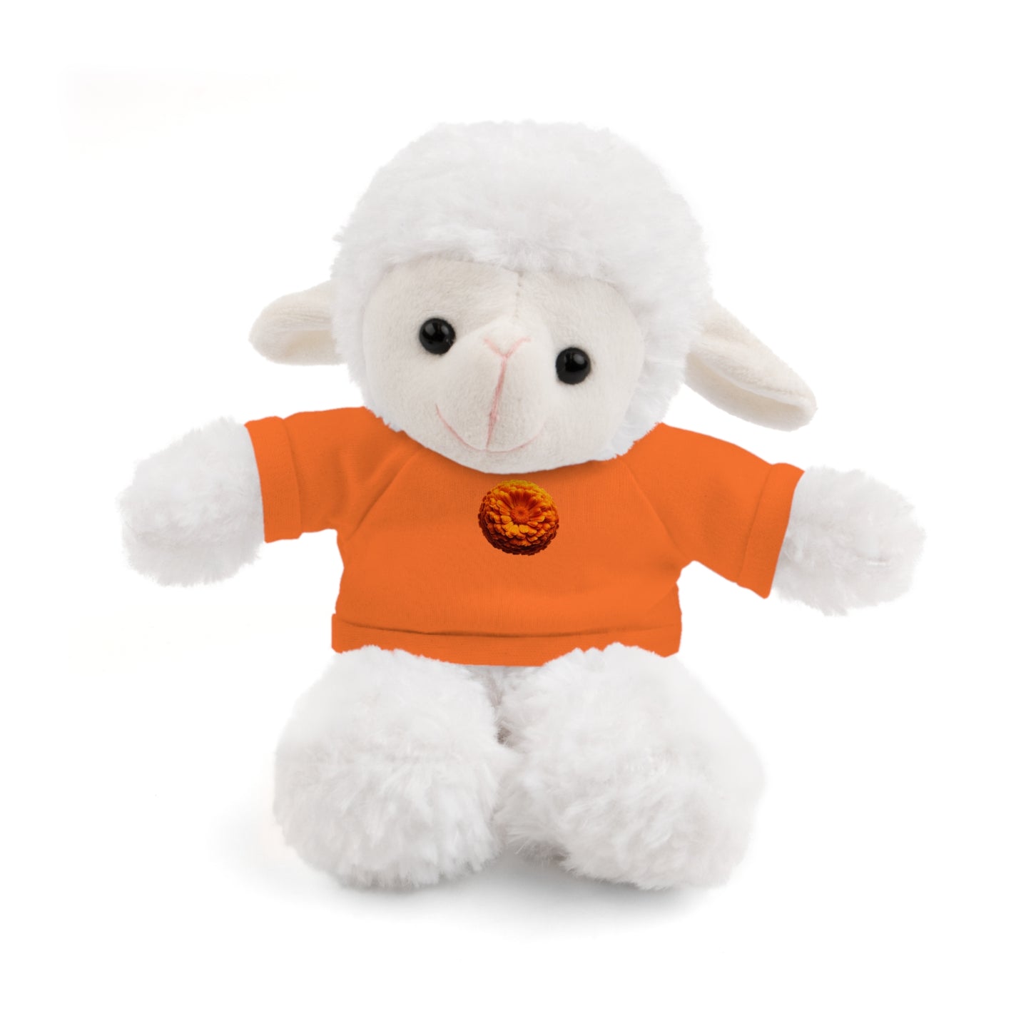 Calendar MONTH 10 October Flower “Marigold” Tee shirt detail on Animal of choice (5) to choose from - Perfect Gift for Babies and Toddlers