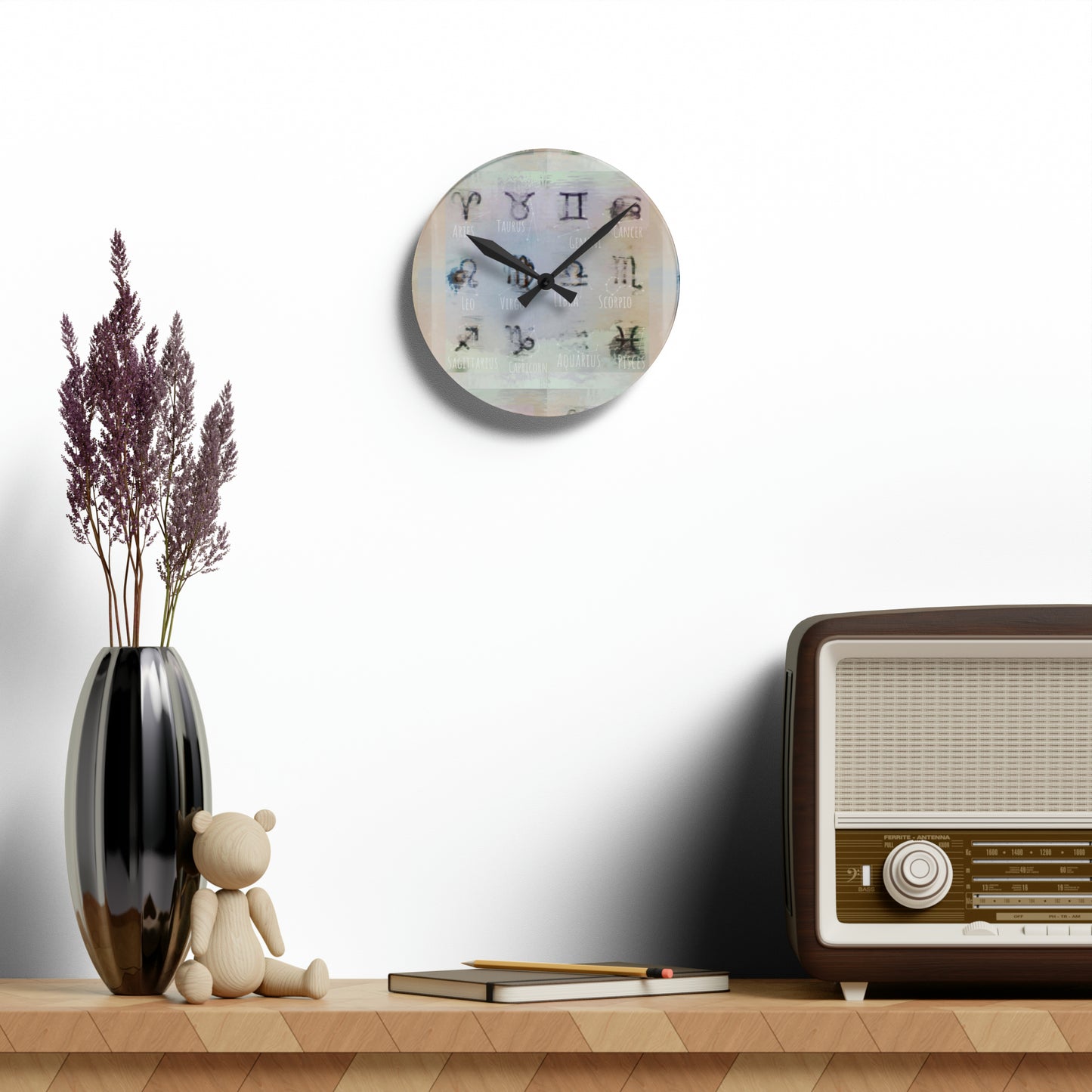 Wall Clock (12 Zodiac Signs)