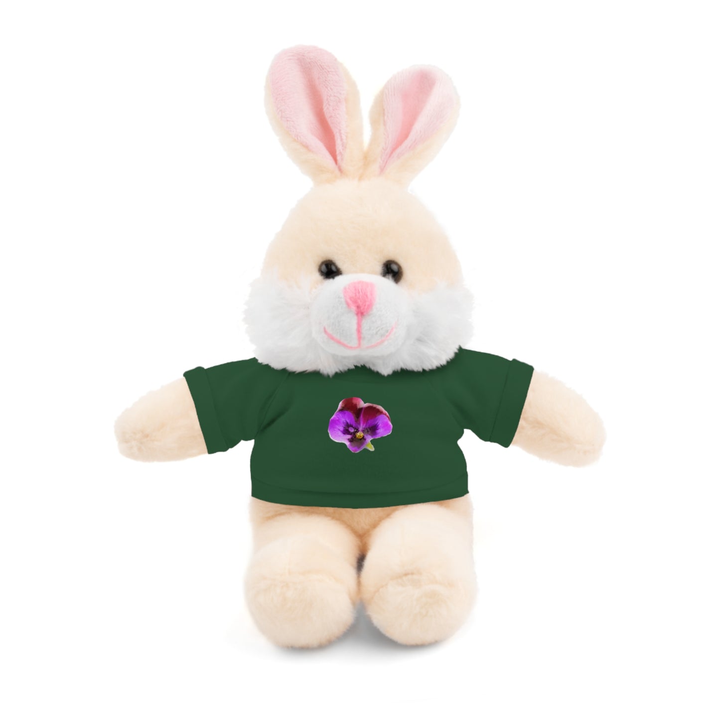 Calendar MONTH 02 February Flower “Violet” Tee shirt detail on Animal of choice (5) to choose from - Perfect Gift for Babies and Toddlers