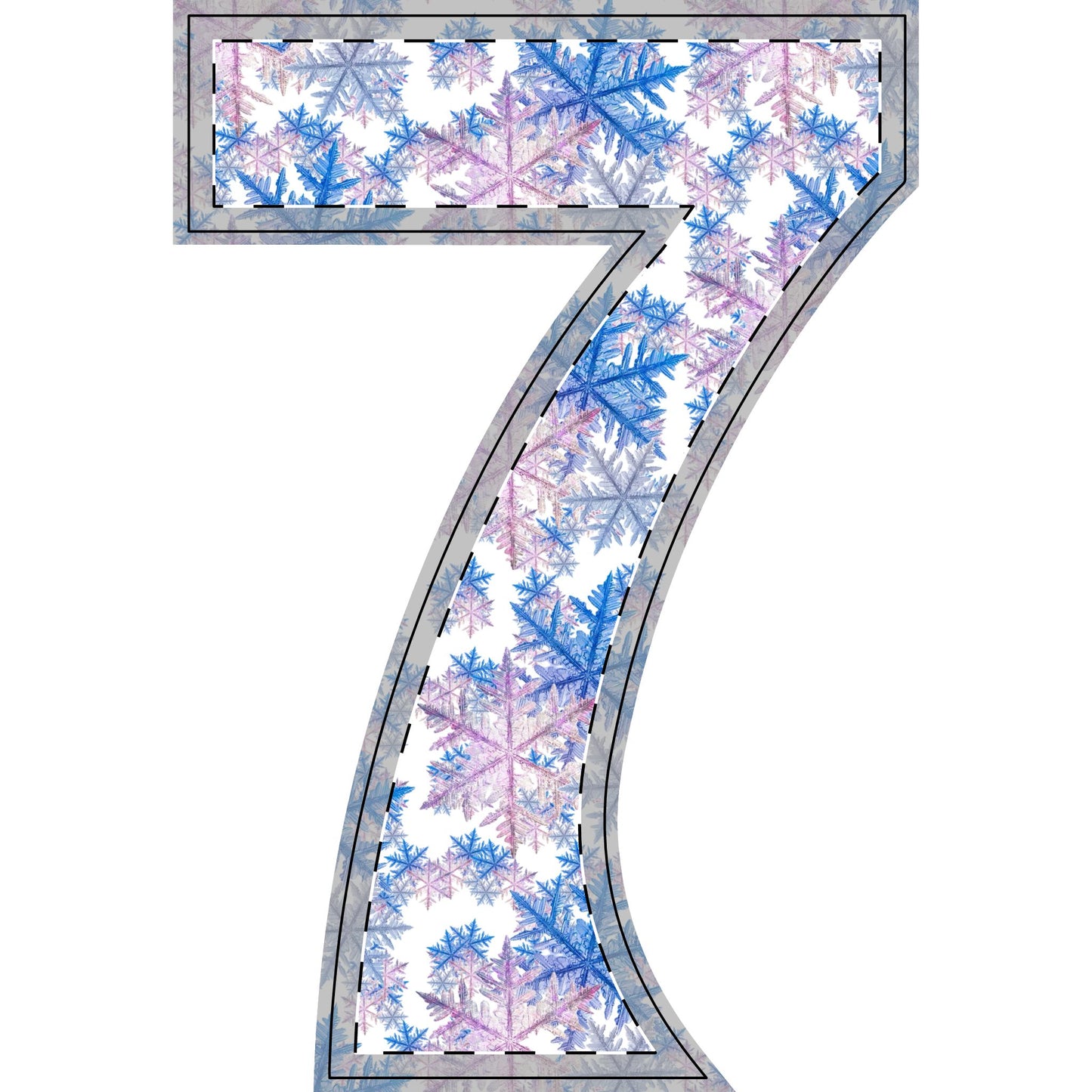 Winter WonderLand Design Collection SnowFlake Design Free-Standing Wooden Decor