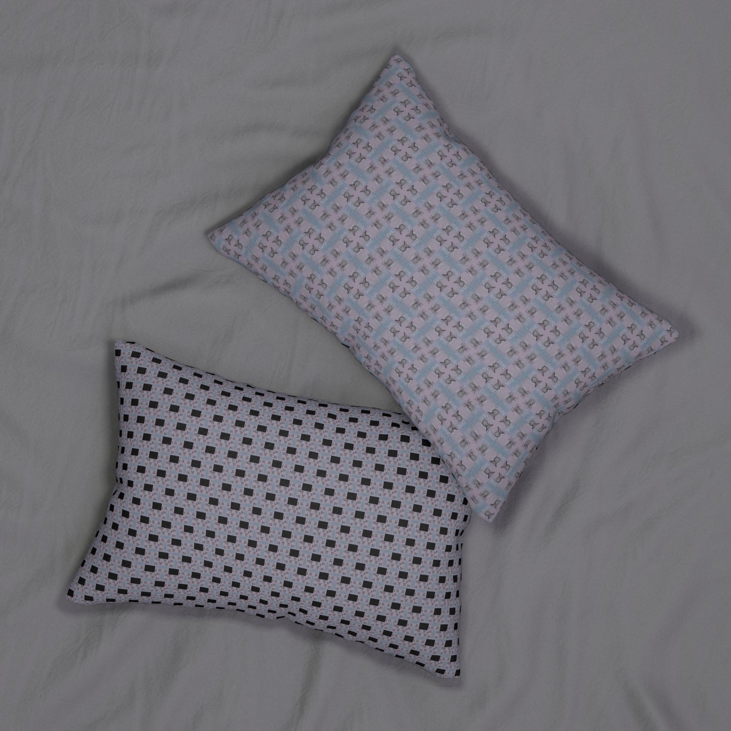 Taurus Glyph Print Lumbar Pillow