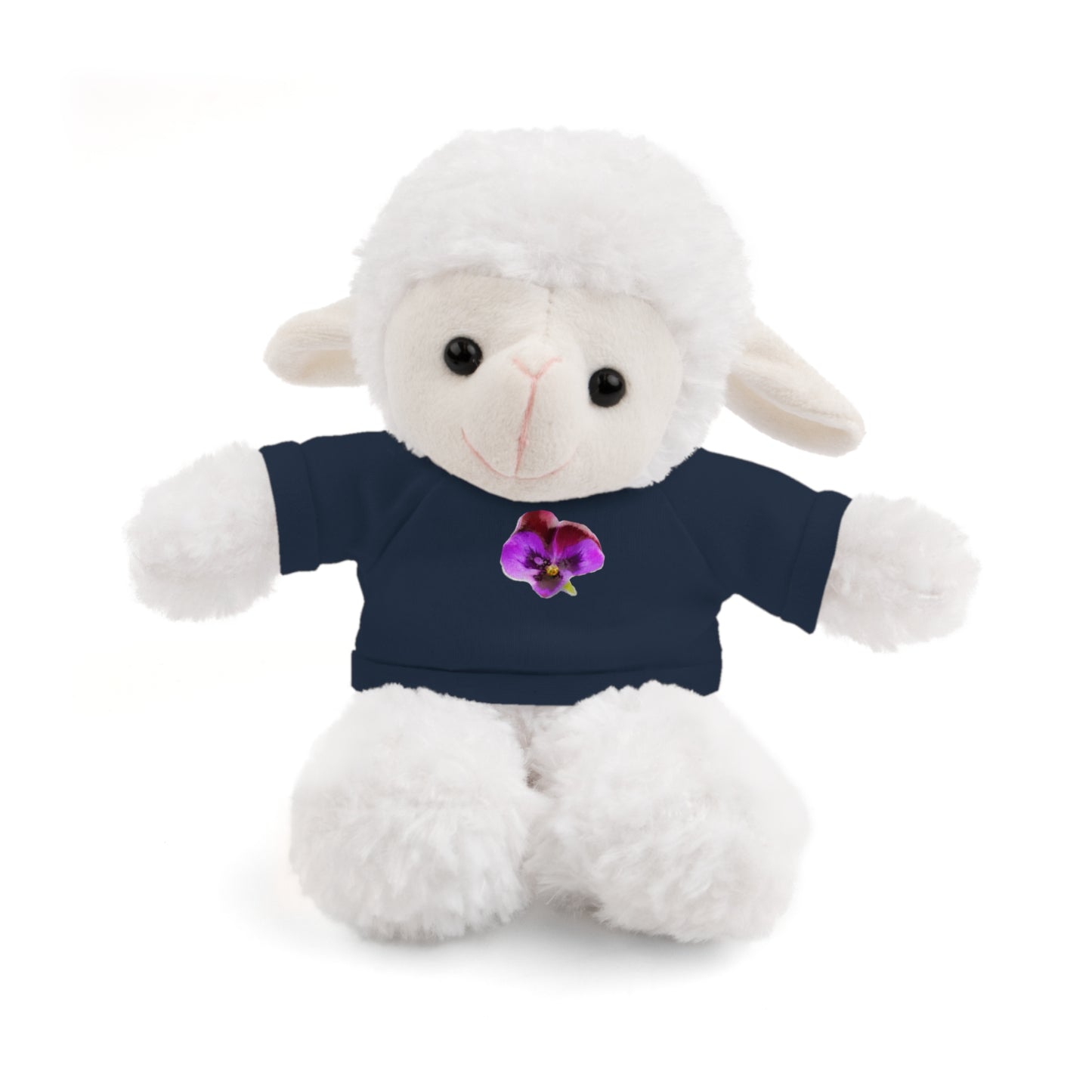 Calendar MONTH 02 February Flower “Violet” Tee shirt detail on Animal of choice (5) to choose from - Perfect Gift for Babies and Toddlers