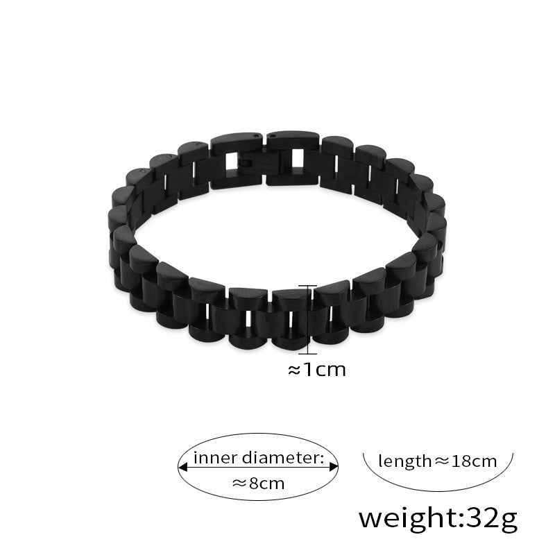Men's Jewelry 18K gold light luxury fashion thick chain design hip-hop style men's bracelet