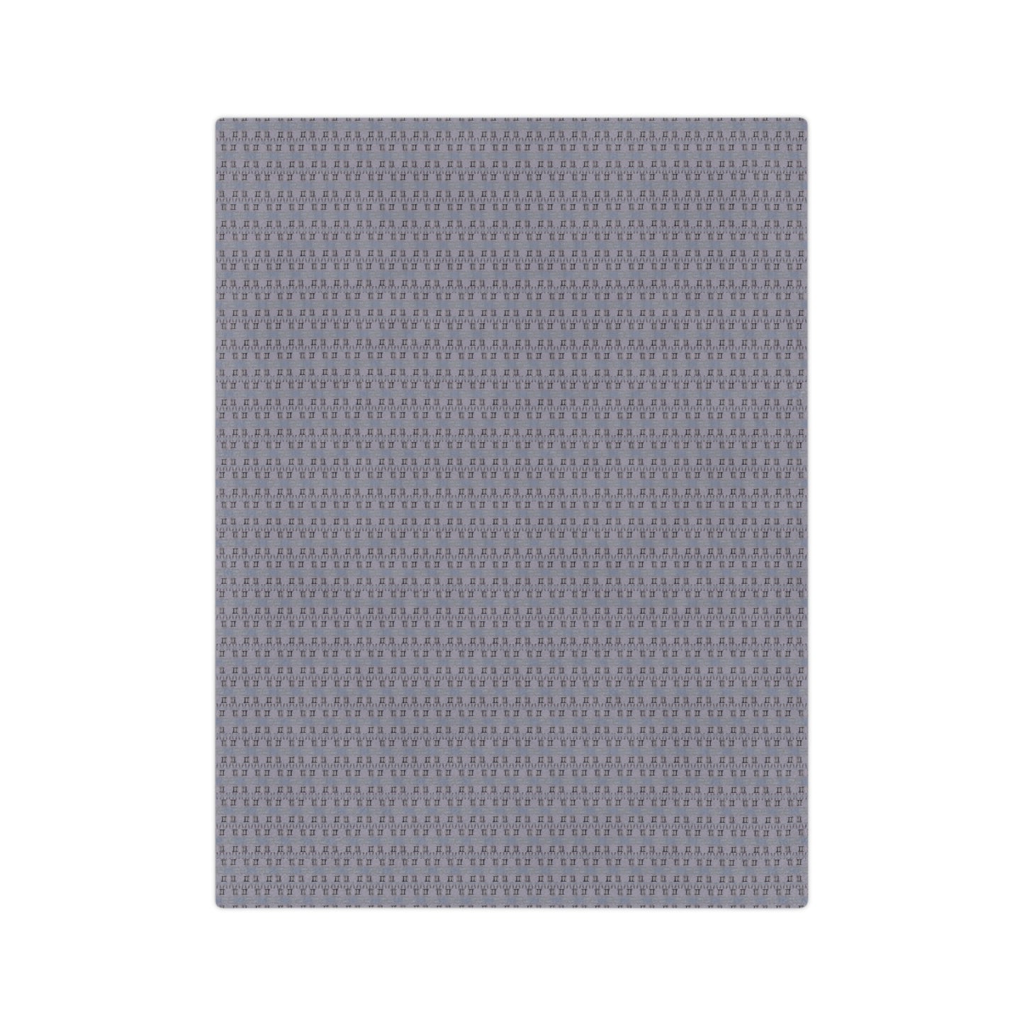 GEMINI Glyph Print Minky Velveteen Blanket