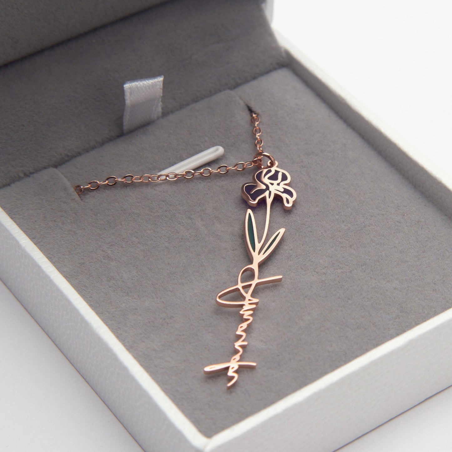 XYZodiacs Jewelry 12 Month Dainty Flower Jewelry- (Pick your Birth Month) Stainless Steel