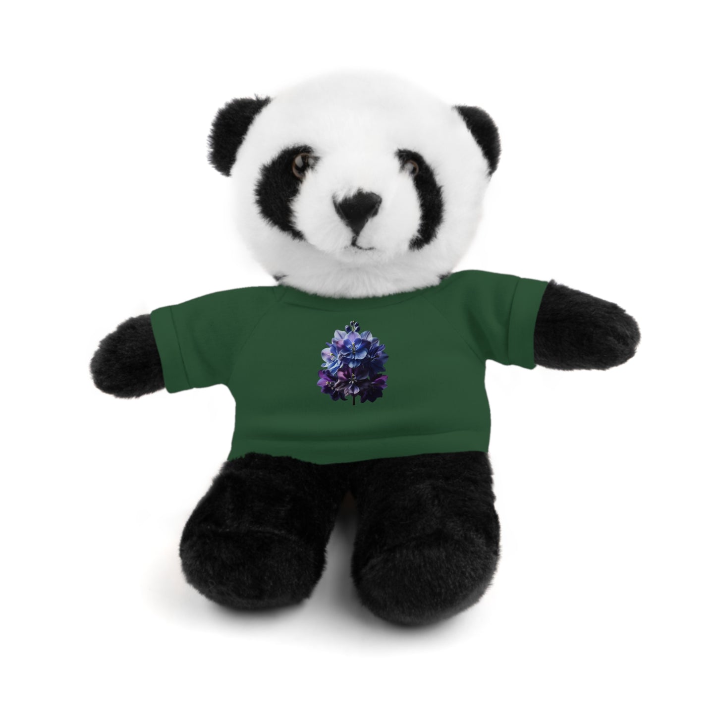 Calendar MONTH 07 July Flower “Larkspur” Tee shirt detail on Animal of choice (5) to choose from - Perfect Gift for Babies and Toddlers