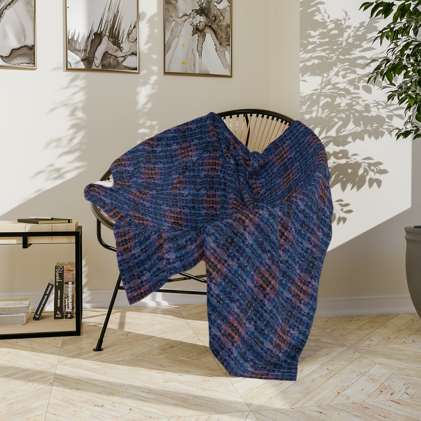 XYZodiacs 12 Zodiac Signs Constellations & Glyph Print Velveteen Minky Blanket