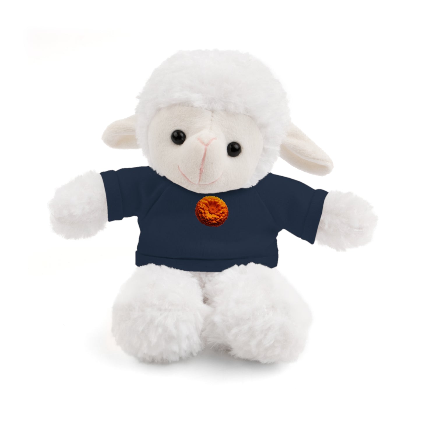 Calendar MONTH 10 October Flower “Marigold” Tee shirt detail on Animal of choice (5) to choose from - Perfect Gift for Babies and Toddlers