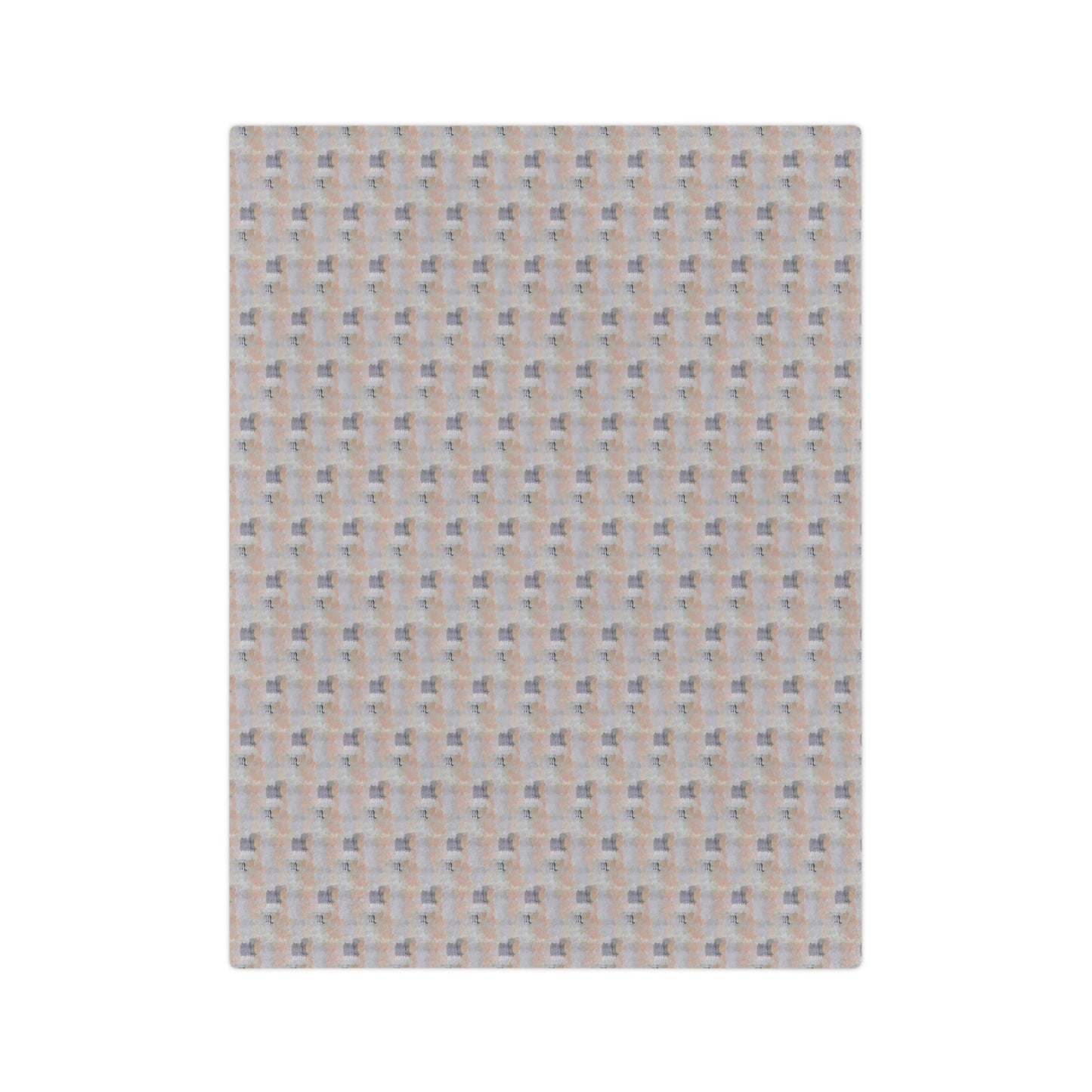 Scorpio Glyph Print Minky Velveteen Blanket