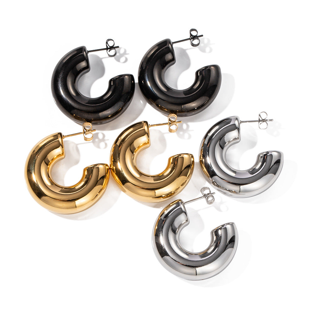 ZZZ XYZodiacs Jewelry High Quality Hoop Earrings (18K Gold)