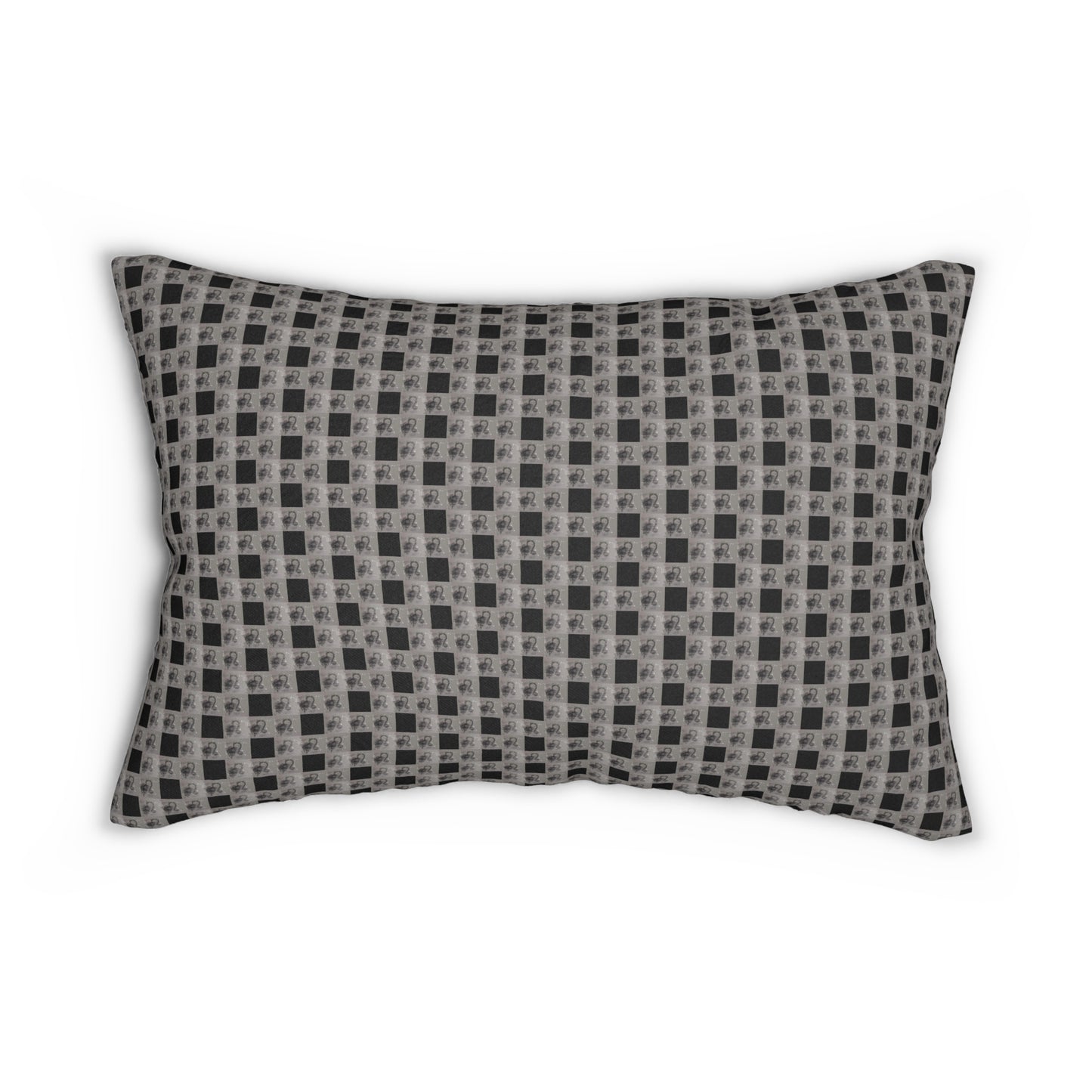 LEO Glyph Print Lumbar Pillow