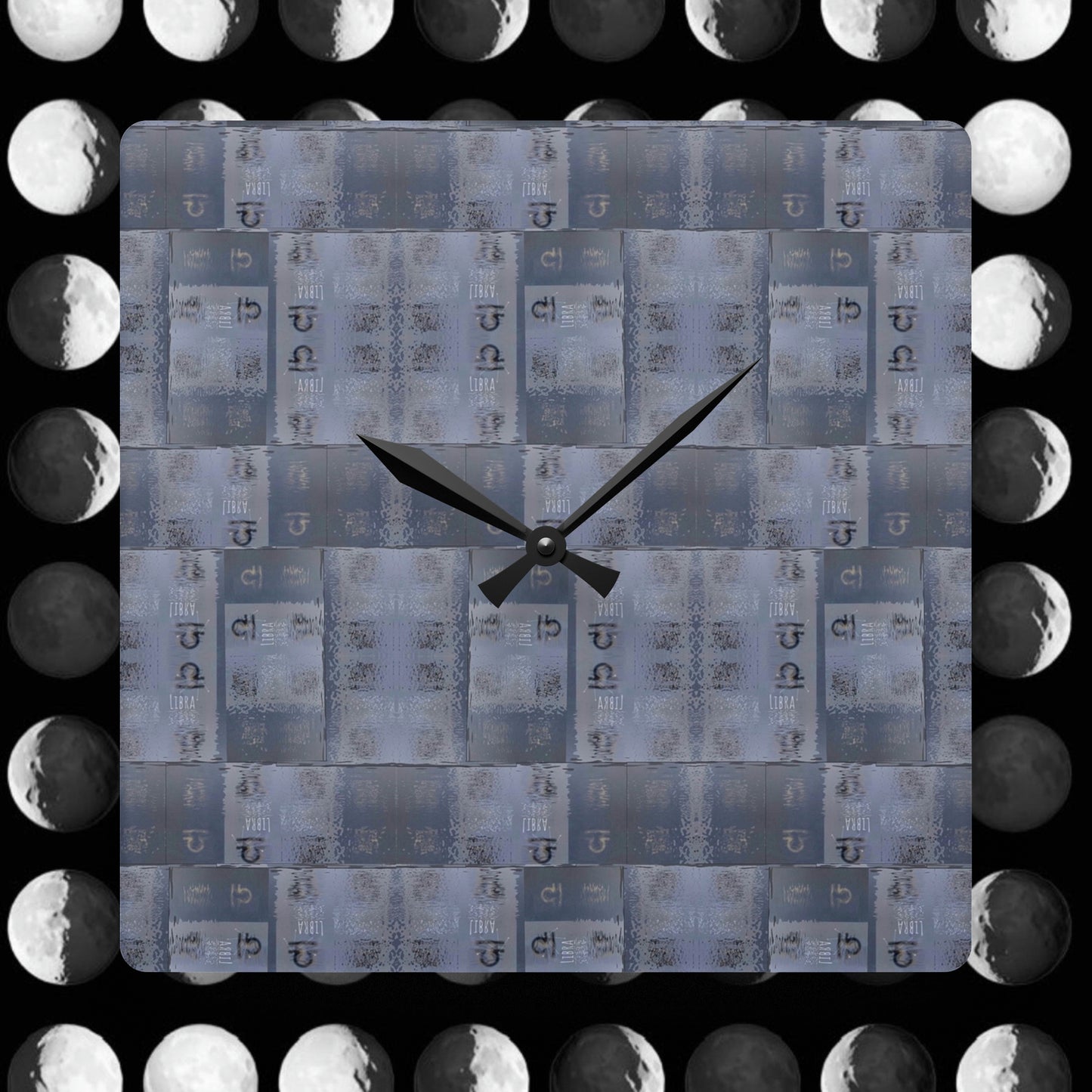 LIBRA Glyph Print Wall Clock (Libra)