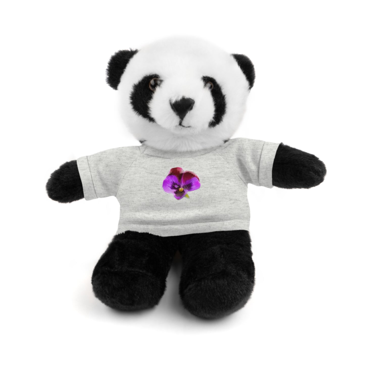 Calendar MONTH 02 February Flower “Violet” Tee shirt detail on Animal of choice (5) to choose from - Perfect Gift for Babies and Toddlers