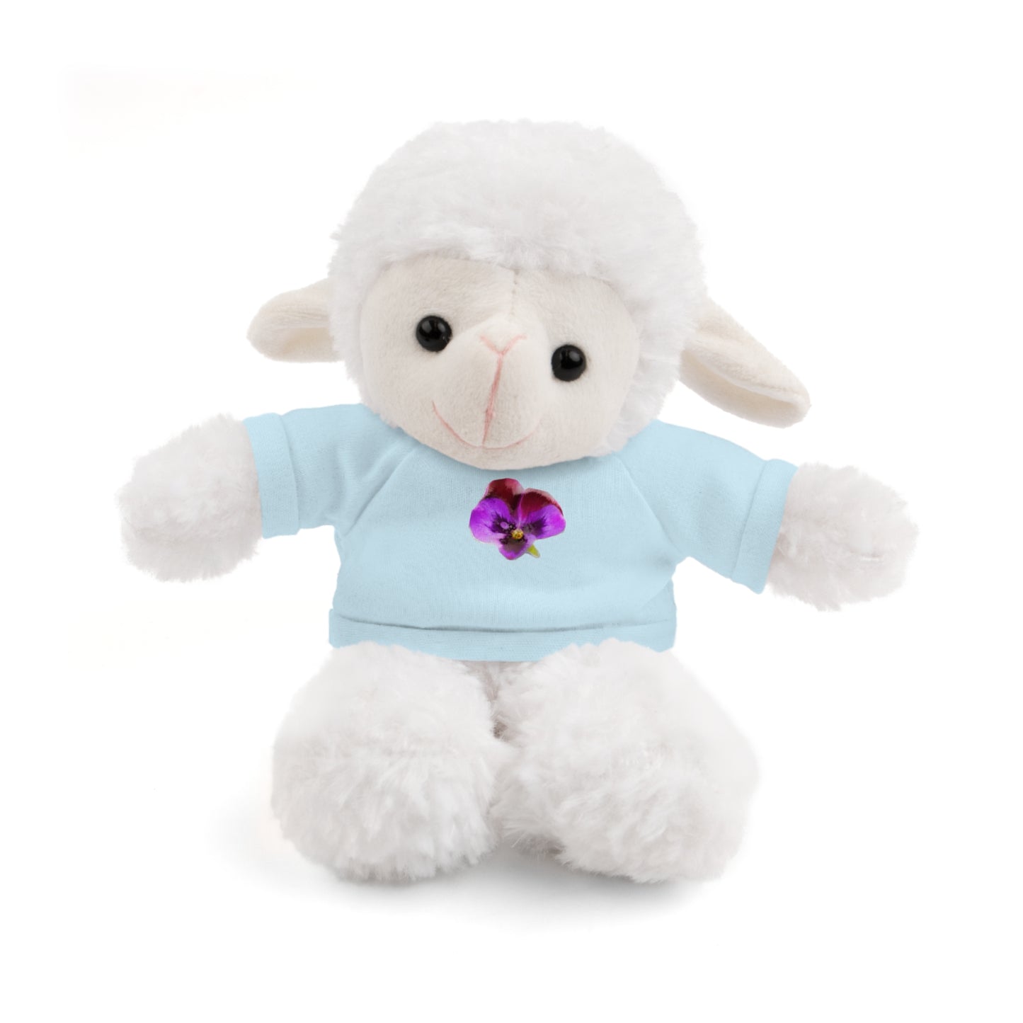 Calendar MONTH 02 February Flower “Violet” Tee shirt detail on Animal of choice (5) to choose from - Perfect Gift for Babies and Toddlers