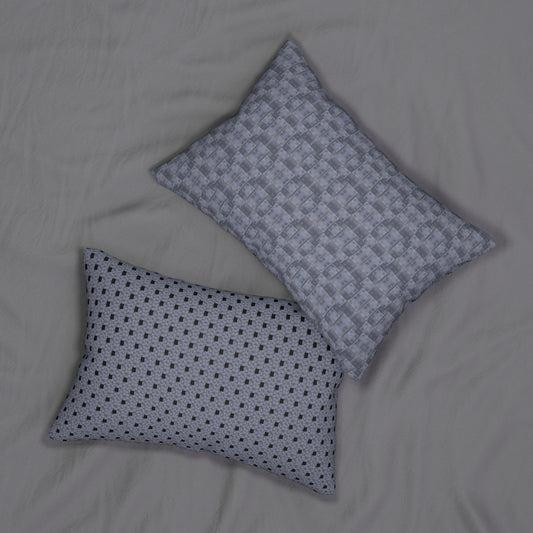Libra Glyph Print Lumbar Pillow
