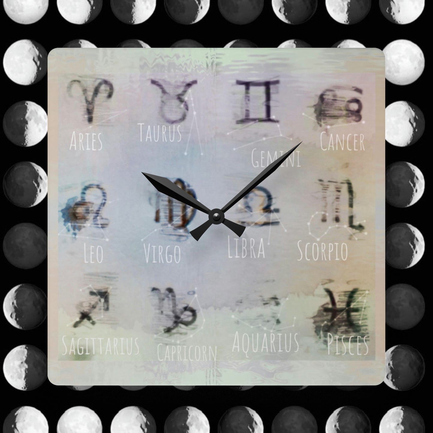 Wall Clock (12 Zodiac Signs)
