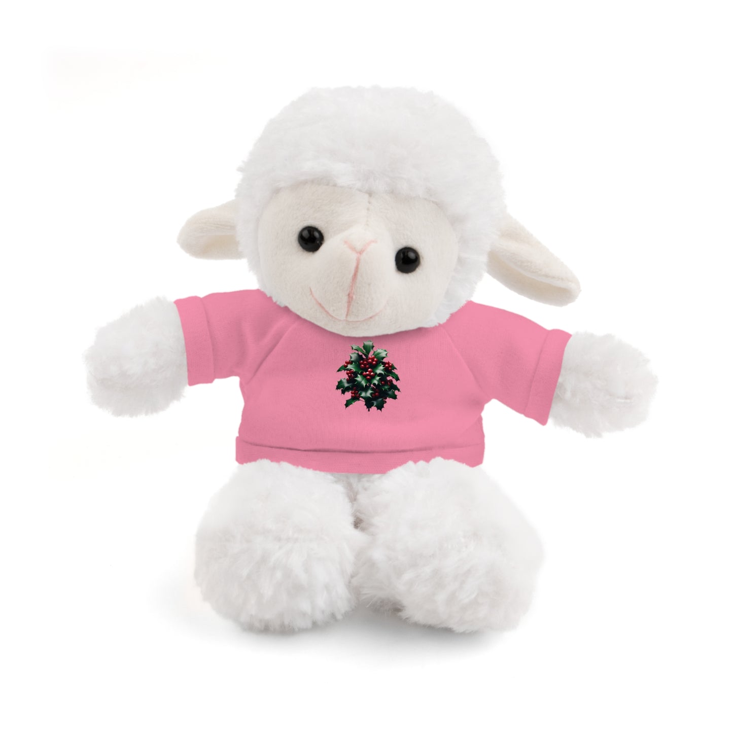 Calendar MONTH 12 December Flower “Holly” Tee shirt detail on Animal of choice (5) to choose from - Perfect Gift for Babies and Toddlers