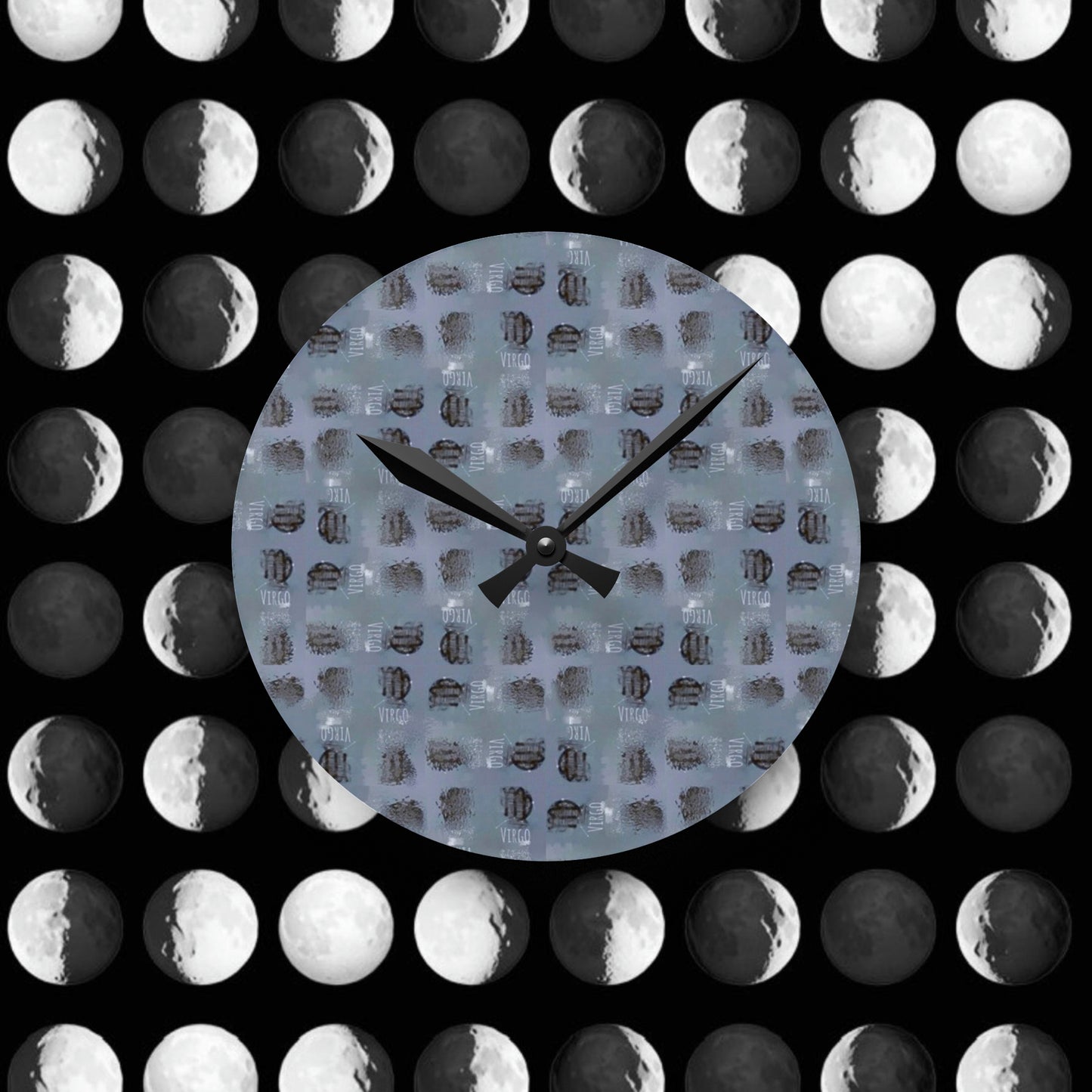 VIRGO Glyph Print Wall Clock (Virgo)