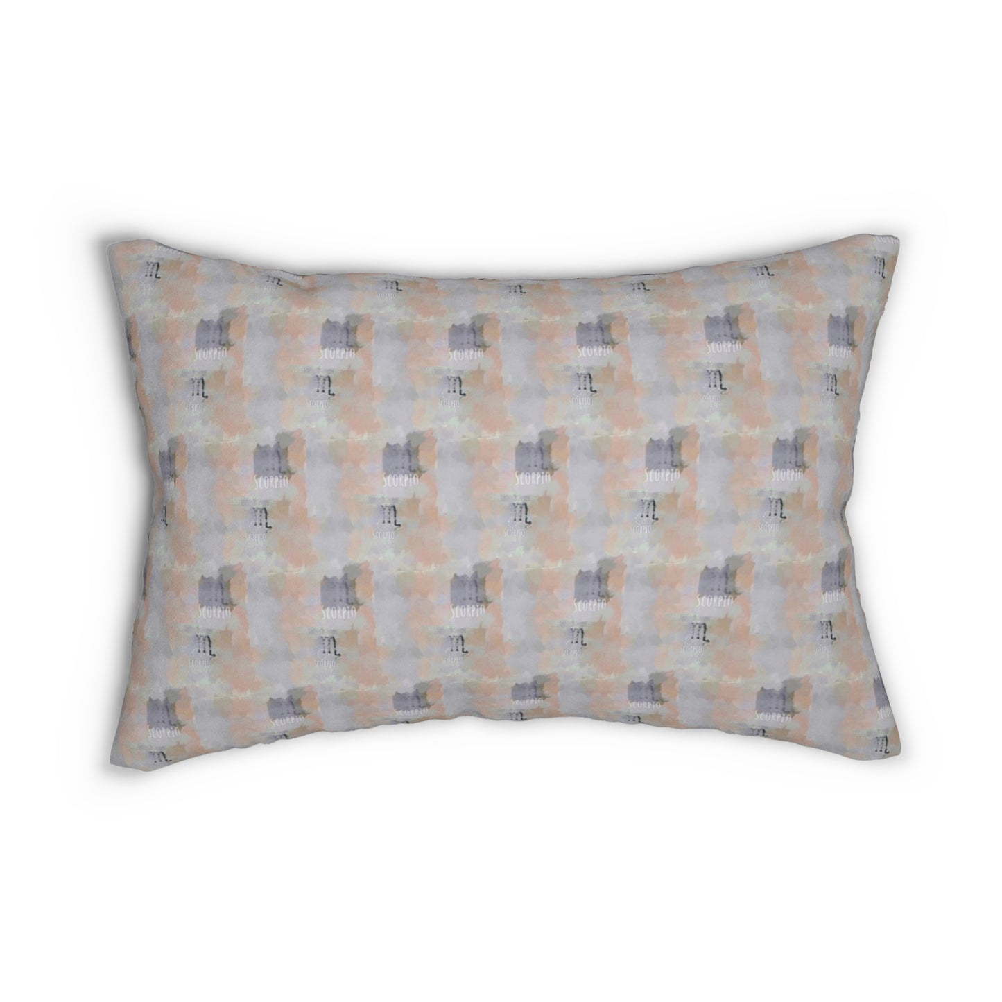 Scorpio Glyph Print Lumbar Pillow
