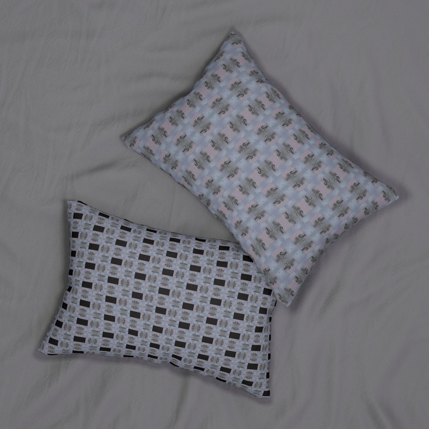 ARIES Glyph Print Lumbar Pillow