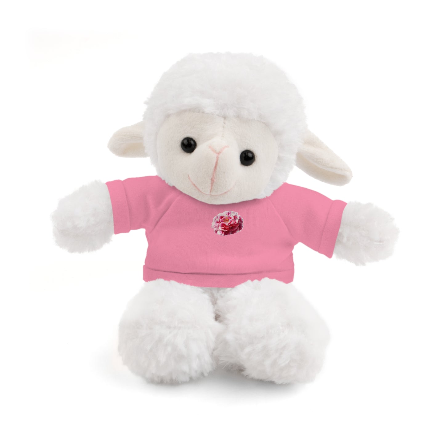Calendar MONTH 01 January Flower “Carnation” Tee shirt detail on Animal of choice (5) to choose from - Perfect Gift for Babies and Toddlers