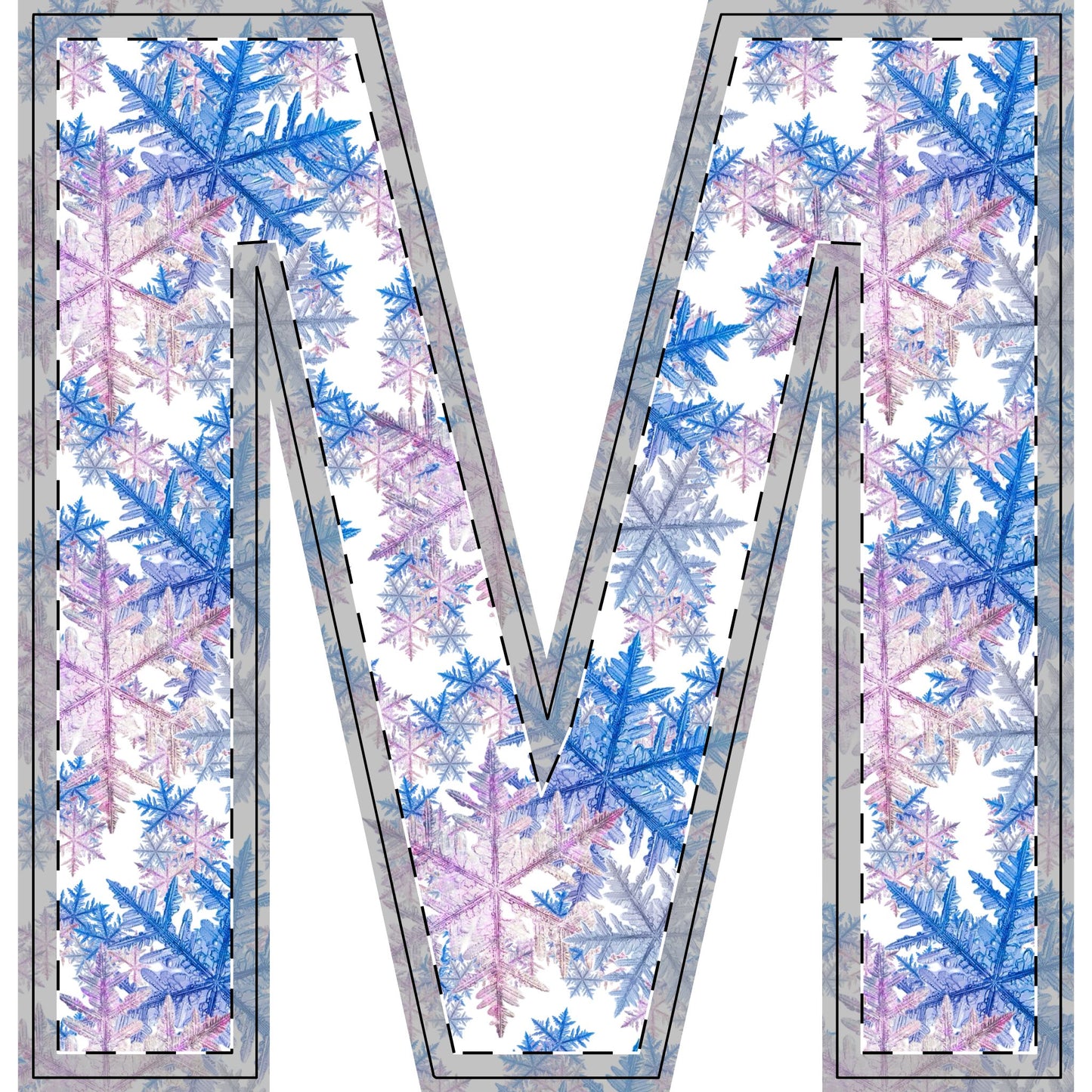 Winter WonderLand Design Collection SnowFlake Design Free-Standing Wooden Decor