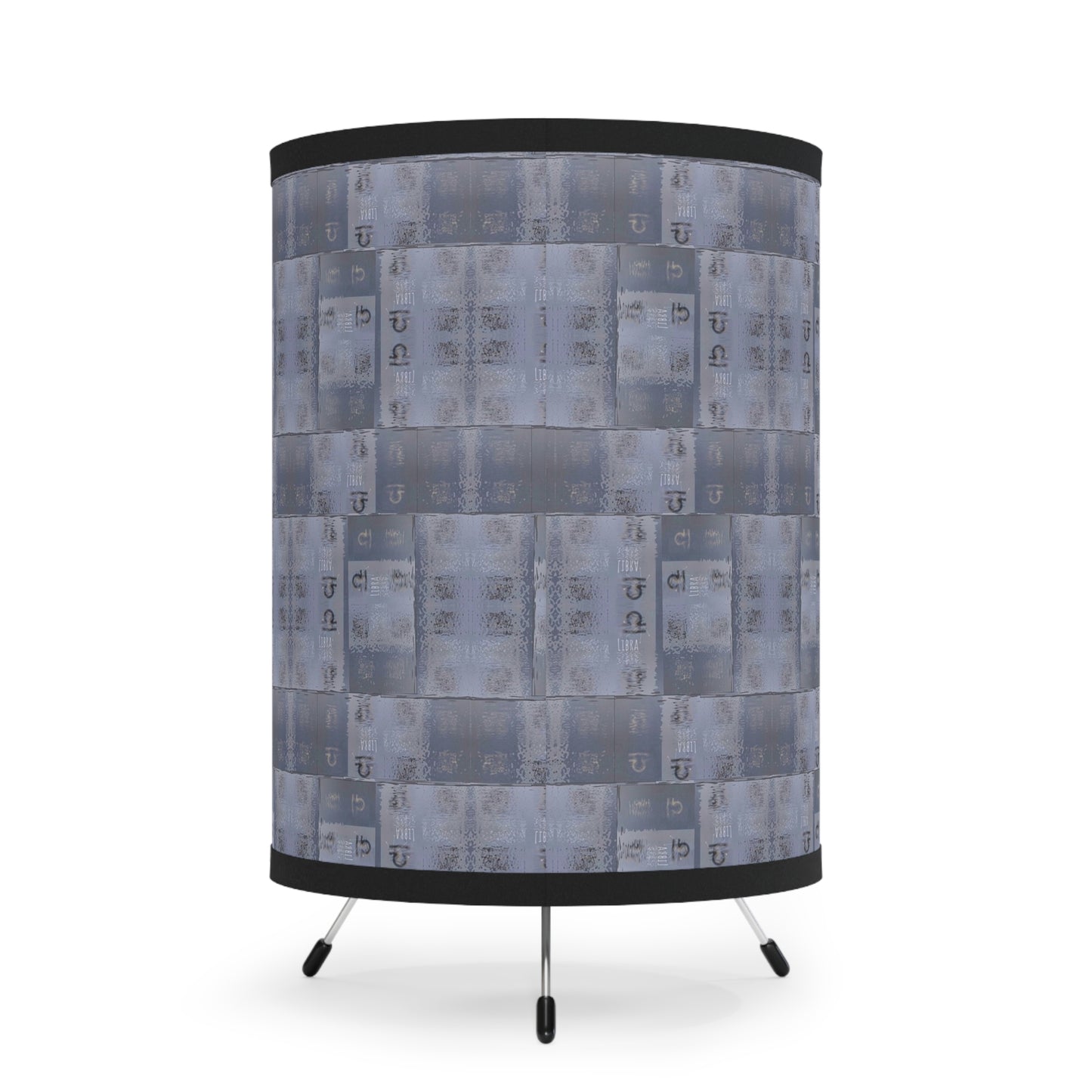 LIBRA Glyph Print Lamp TriPod with High-Res Printed Shade (Libra)