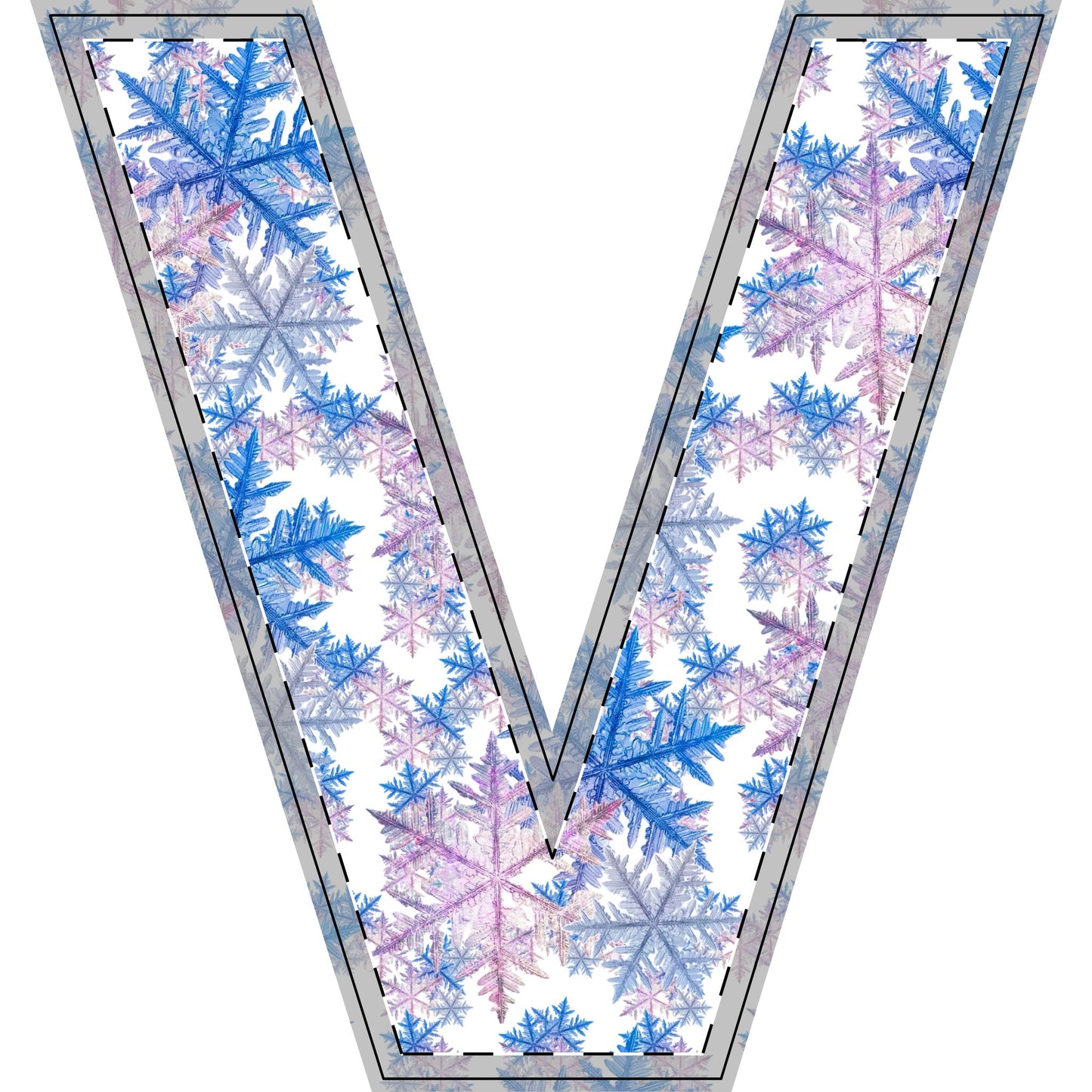Winter WonderLand Design Collection SnowFlake Design Free-Standing Wooden Decor