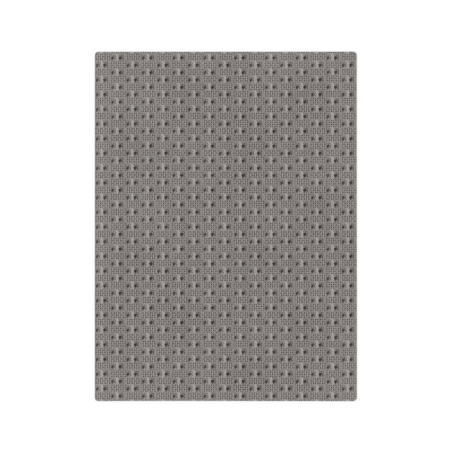 Leo Glyph Print Minky Velveteen Blanket